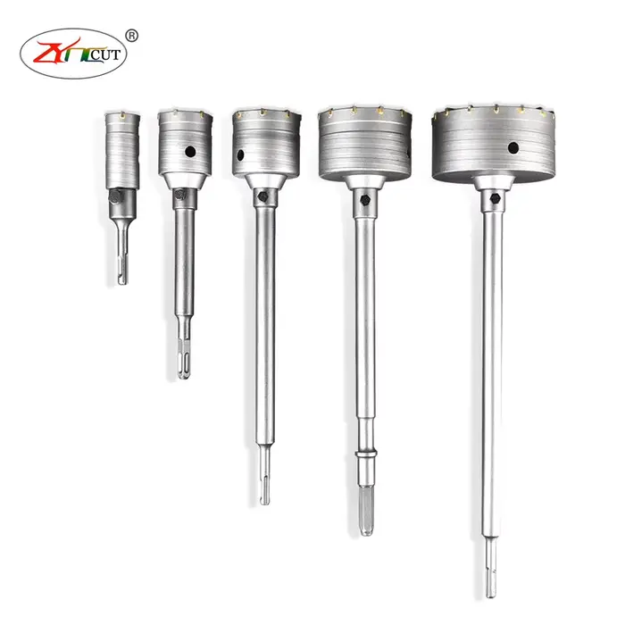 Jeu de forets à percussion SDS Plus 30-160 mm pour murs