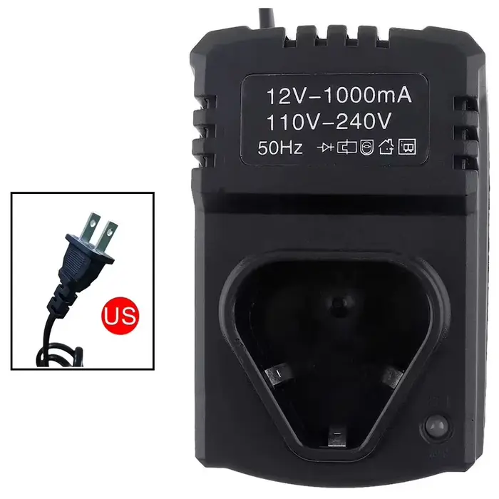 Chargeur universel pour perceuse électrique 12V, DC US/EU, Li-Ion, Rechargeable, Support 110-240V po