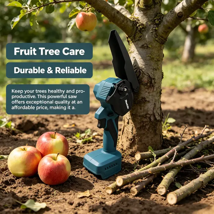 Scie à chaîne portable Makita de 4 pouces à batterie lithium | Outil multifonctionnel pour le travail du bois et la