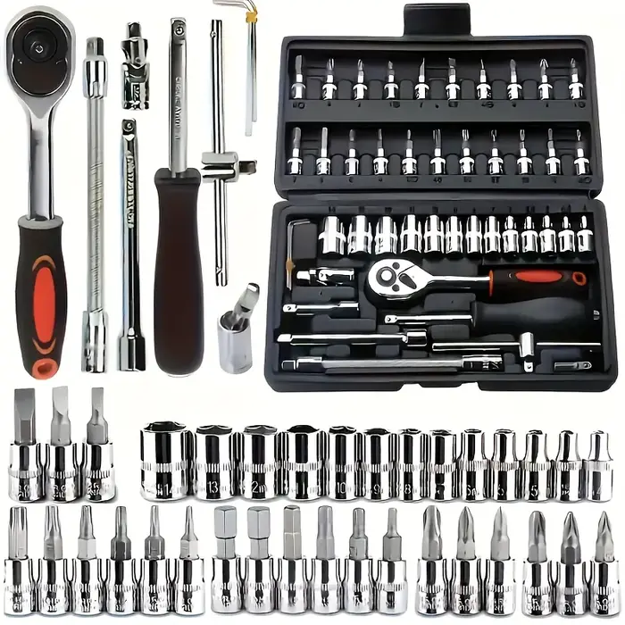 Ensemble d'outils de réparation mécanique automobile 150/46 pièces, multifonctionnel avec jeu de dou