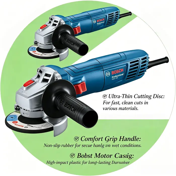  Meuleuse d'angle BOSCH GWS 800 | 800W 12000RPM | Disque de 100 mm | Pour la découpe et le meulage du métal/du pierre