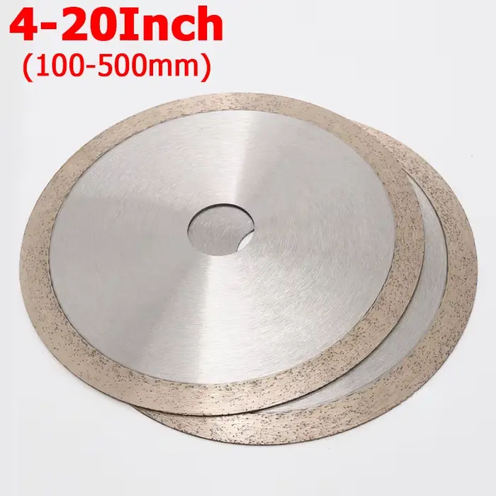 Lame de scie circulaire diamant 4 ~ 20 pouces, sans dent 60/100/110/150/160/175/180/200/250/300/350/