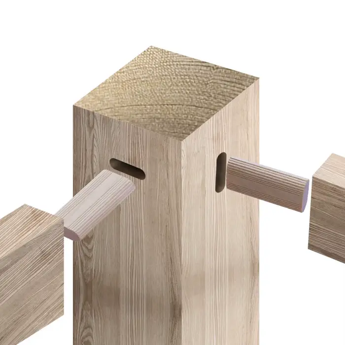 Domino Tenon bois de hêtre 8x40mm tonnes en vrac accessoire de travail