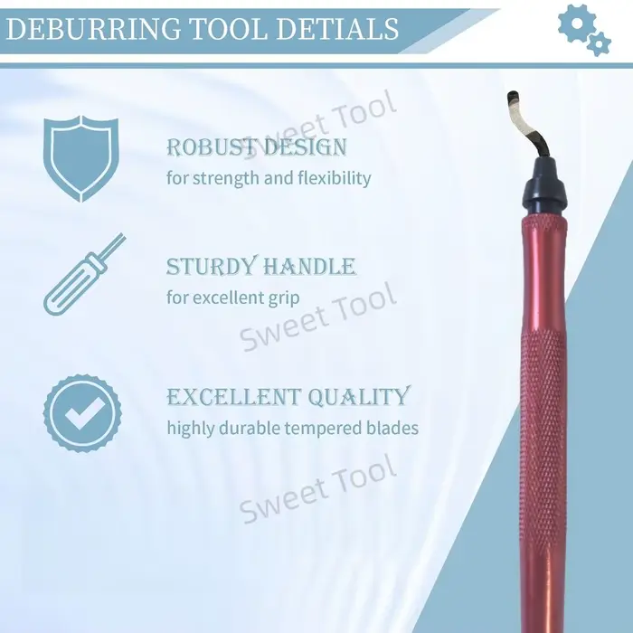 Kit d'outils d'ébavurage RB1228 avec 10 lames mixtes