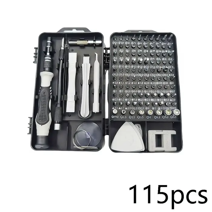 Jeu de tournevis multifonctionnels 115 en 1, outils de réparation électronique pour ordinateur, télé