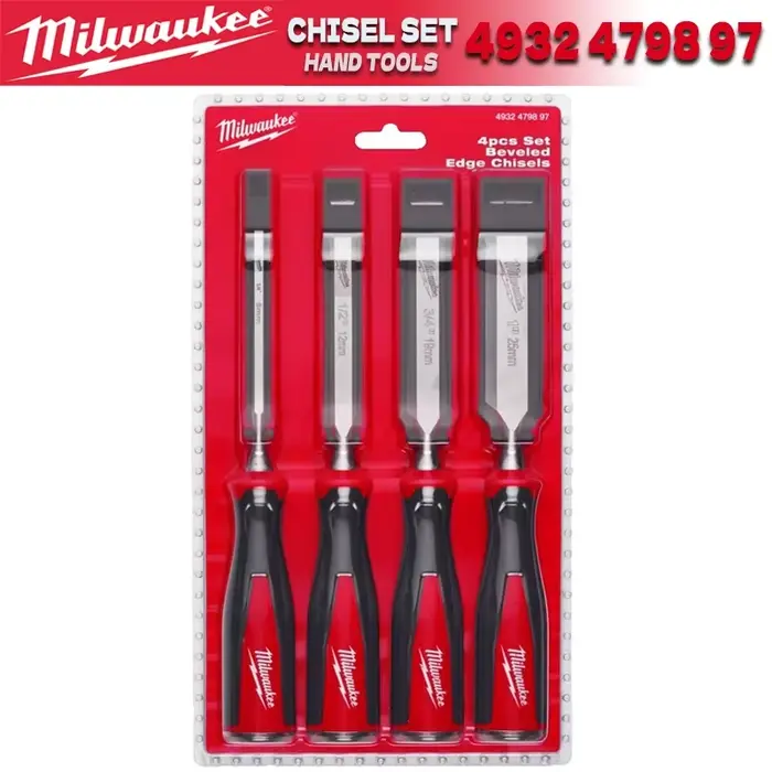 MILWAUElle-Kit de burin à bord biseauté, ensemble d'outils à main, accessoires pour outils électriqu