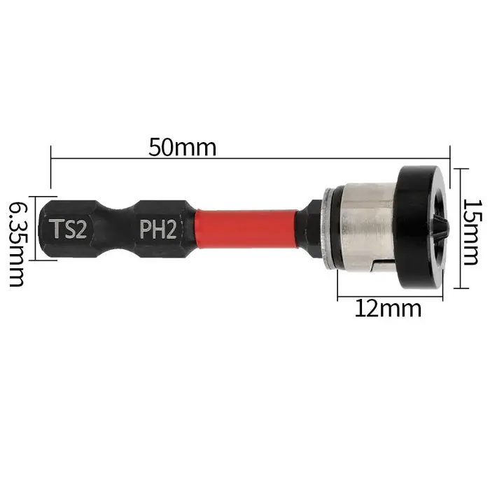 Embouts de tournevis de positionnement de 50mm, embouts de vis pour cloisons sèches, plaques de plâtre, vis de localisation de têtes de lot, outils de perçage