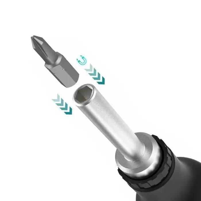 Makita D-58833 tournevis magnétique à cliquet embout remplaçable positif négatif antidérapant multifonctionnel facile à transporter outils à main
