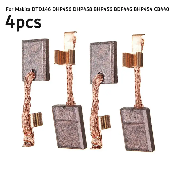 4 pièces brosses en carbone DTD146 DHP456 DHP458 BHP456 BDF446 BHP454 CB440 pour Mak Ita