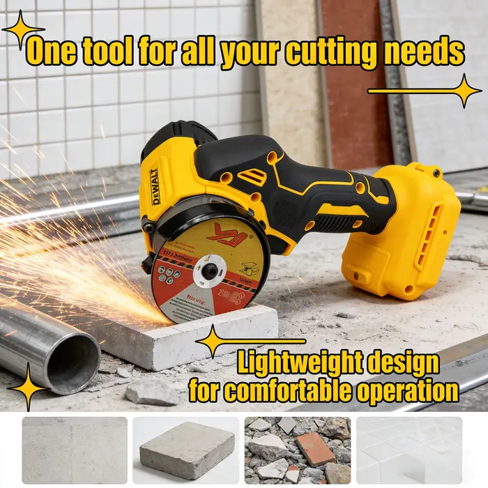 Mini-meuleuse d'angle DEWALT A2UD 20V (3 pouces/76 mm) : Machine de meulage sans fil 20000 tr/min pour découpe et polissage de précision (outil nu)