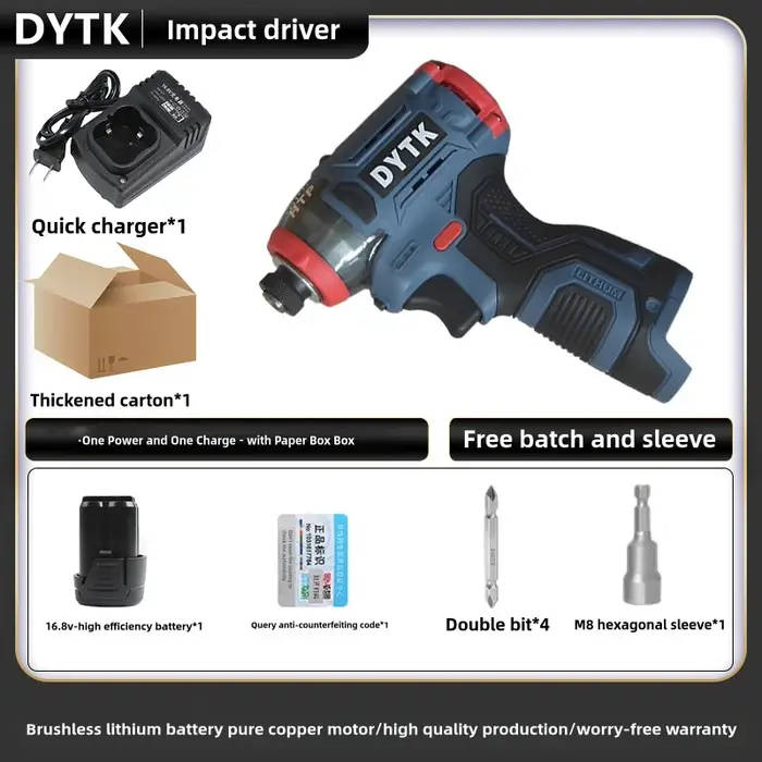 DYTK 18V électrique sans fil ScrDYTK ewdriver moteur sans brosse perceuse rechargeable clé à chocs
