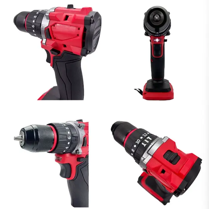 Pour Milwaukee 18V batterie perceuse électrique sans brosse 20 + 3 couple perceuse à percussion sans