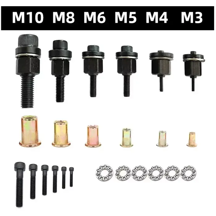 Adaptateur de perceuse à écrou de Rivet M3 M4 M5 M6 M8 M10 M12