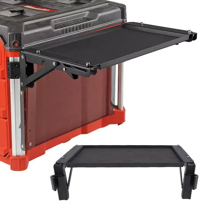 Table magnétique pliante compatible avec la boîte à outils Milwaukee Packout