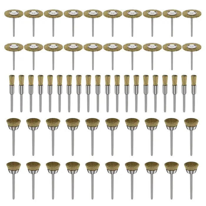 Accessoires Dremel, roue en laiton, brosse antirouille, fil de acier inoxydable, outil pour le trava