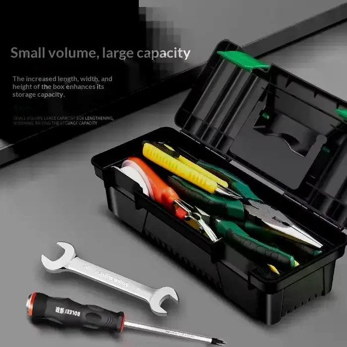 Boîte à outils en plastique de 10 pouces pour la menuiserie
