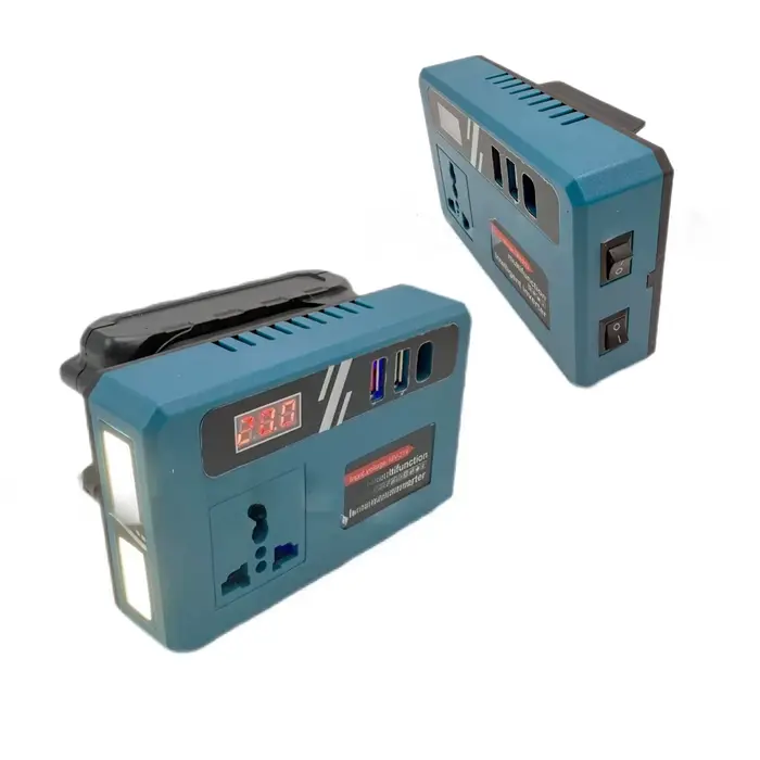 Accessoires pour outils électriques, onduleur de batterie 120W DC18V-21V à AC 220V, 3 Ports USB, ond