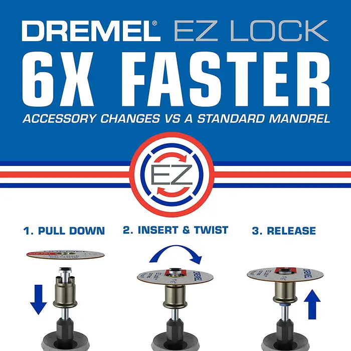 Lock-Dremel EZ456, diamètre de roue 1/2 pouces