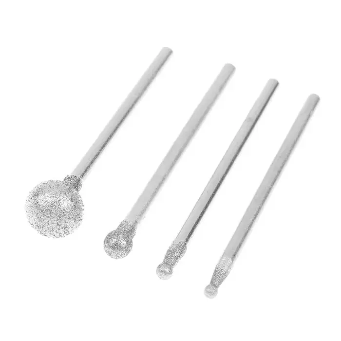 Outil de sculpture de précision pour meuleuse avec bavure ronde en diamant de 0