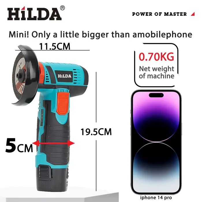 HILDA 12V meuleuse d'angle charge outil de meulage pour le polissage et le meulage diamant Micro out