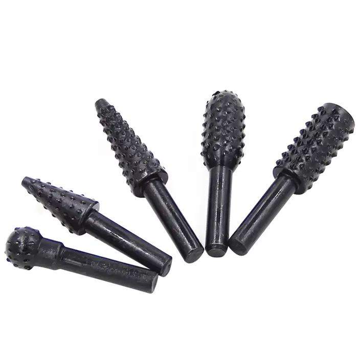 Bâton de dent de loup noir pour le travail du bois, lime rotative, ensemble d'accessoires de meulage