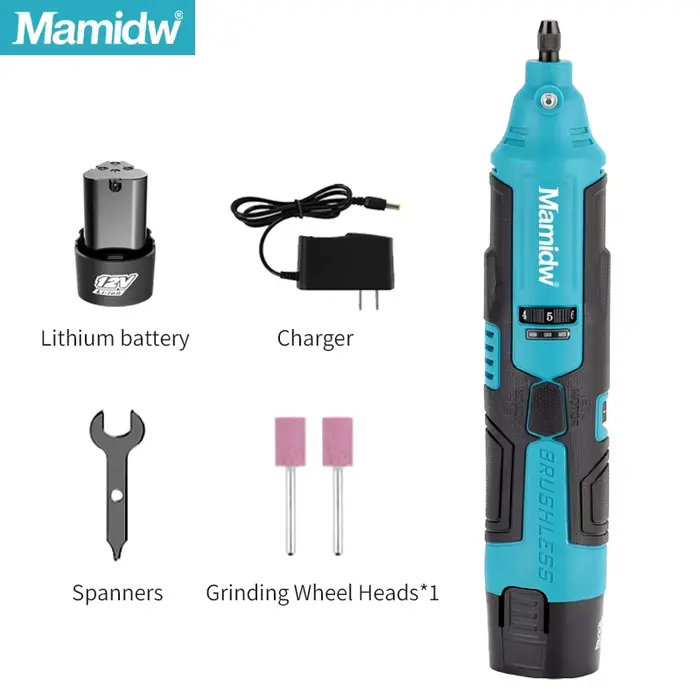 Makita – meuleuse électrique sans balais à 6 vitesses, tournevis électrique, Machine à graver, polis