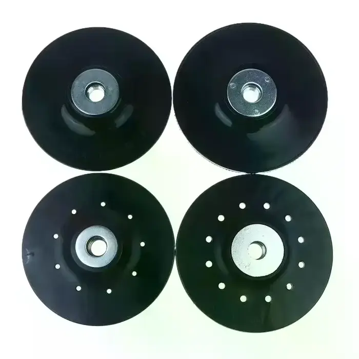 Disque de ponçage, tampon de support, fixation pour meuleuse d'angle, accessoires d'outils électriques, plateau en papier en acier dédié, 1 pièce