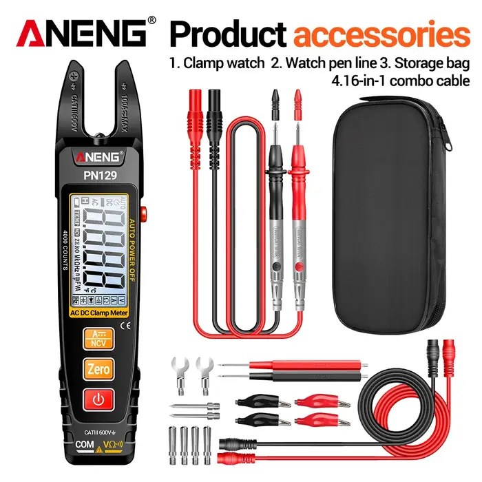 Pince multimètre numérique Intelligent ANENG 4000 points tension AC/DC courant portable capacité résistance outils