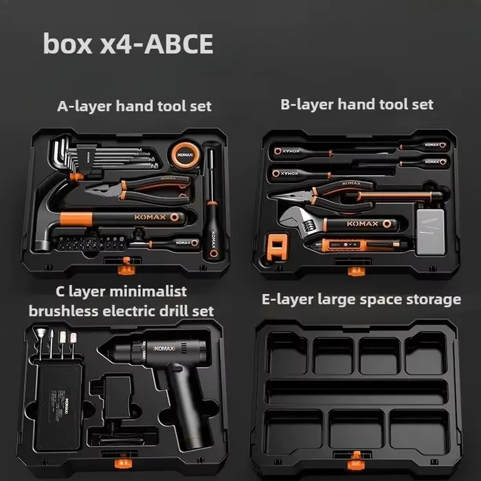 Ensemble de boîtes à outils domestiques