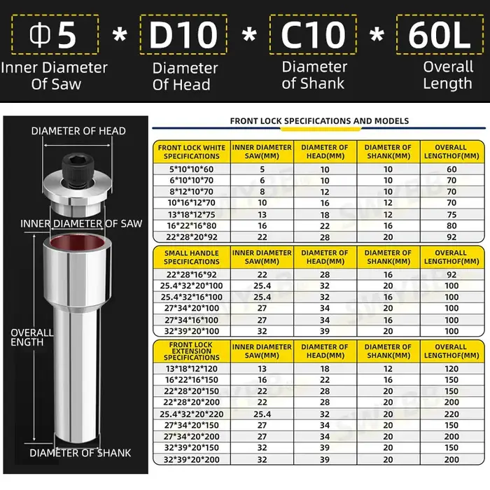 SWYBB scie fraise fente CNC rainurage usinage métal outil de coupe serrure avant 10mm 13mm