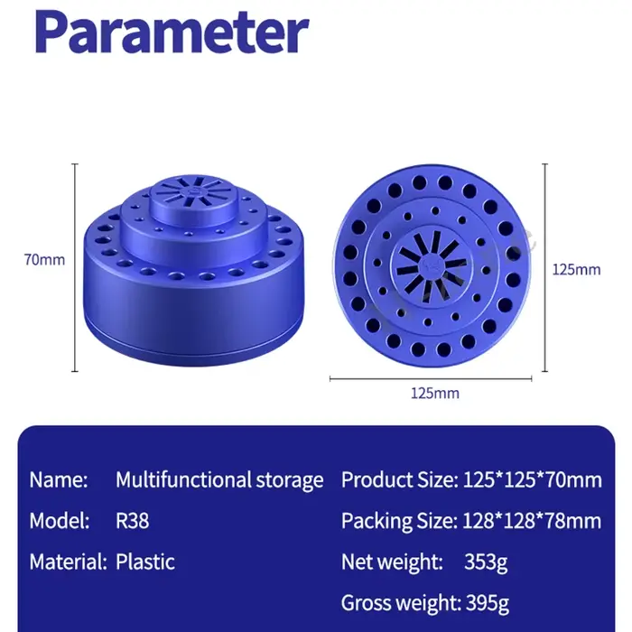 MÉCANIQUE R38 360 ° Support de rangement pour outils de réparation multifonctionnel rotatif