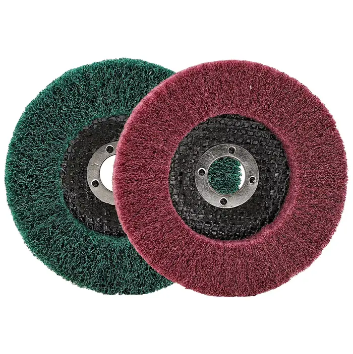 Roue de polissage à lamelles en Fiber de Nylon de 5 pouces, disque de meulage Non tissé 125x22mm, ta