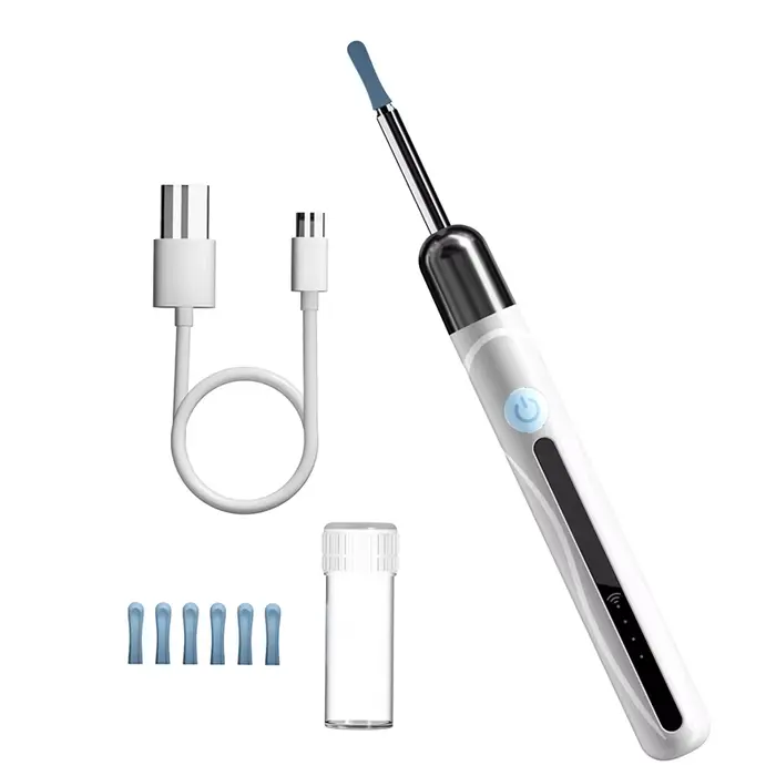 Endoscope WiFi 4.2mm 1080P, caméra de sélection d'oreille avec Base de cuillère d'oreille pour iOS/A