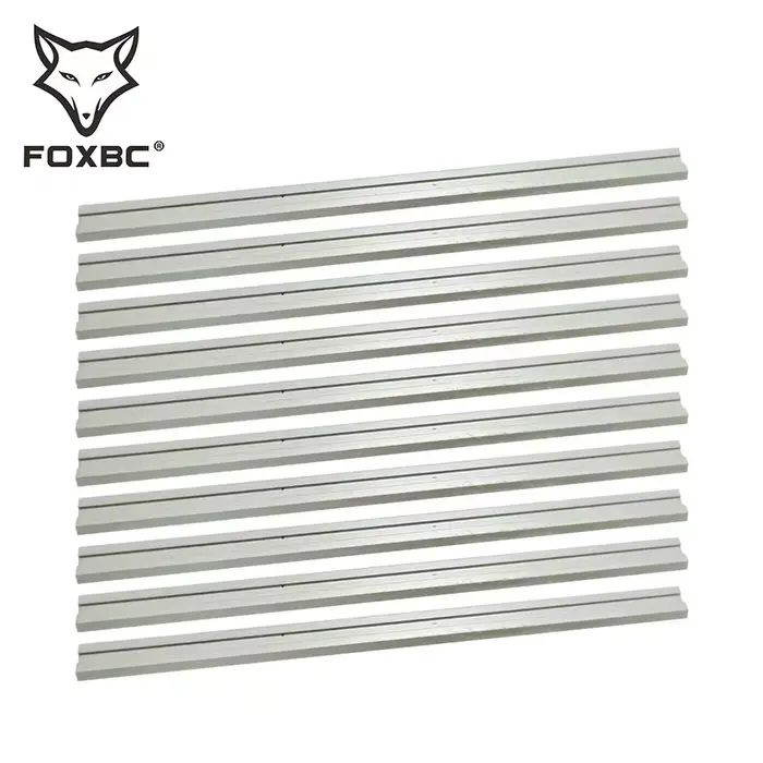 FOXBC 82mm HSS lames de raboteuse couteaux pour Bosch DeWalt Metabo Makita tendance et Elu outils électriques pour le travail du bois accessoire 3-1/4 "10 pièces