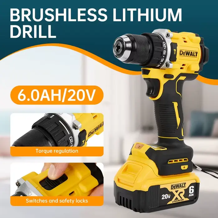 DeWalt-Chave électrique sans balais DCD805, 20V