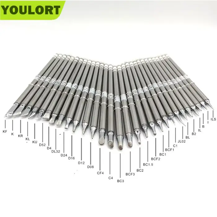 SHAPE série C T12 série pointes de fer à souder T12-CF4 T12-C4 BCF3 BC3 T12-BCF2 BC2 T12-BC1.5 C1 BC