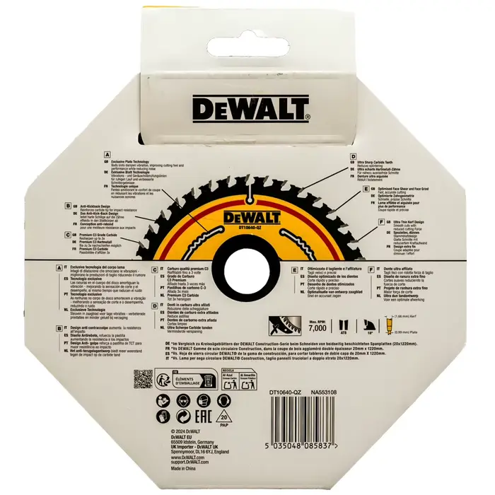 DEobcut-Lame de scie circulaire DT10640