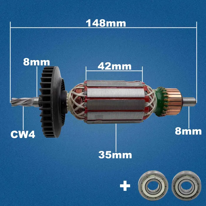 AC 220V 240V GSB16 GSB16RE Induit Rotor pour BOSCH GSB550RE Perceuse A Percussion Pièces de rechange GSB 16 GSB 16 RE GSB 550 RE