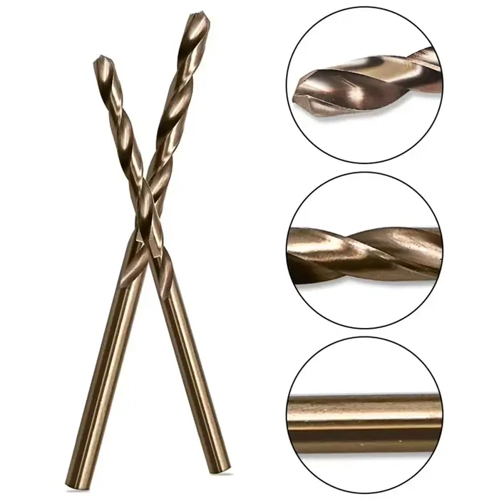 10 pièces/ensemble HSS M35 forets au Cobalt 1-3mm pour métal/acier inoxydable-forets enduit