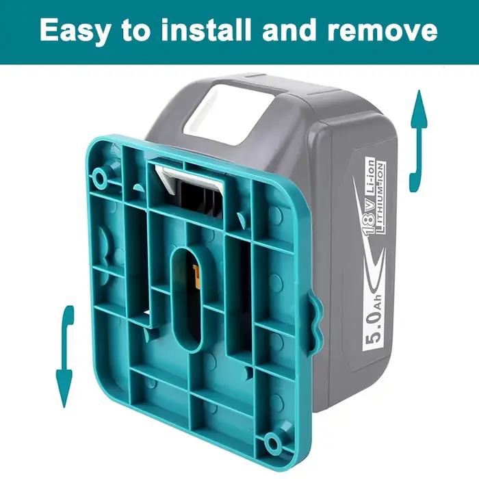 Paquet de 5 support de stockage de batterie pour Makita 14.4V 18V Li-ion