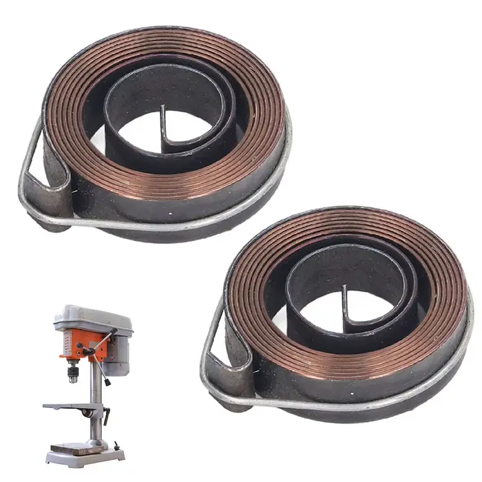 2pc banc perceuse presse ressort de rappel acier bobine ressort assemblage 0.7x6x35mm fraisage perce
