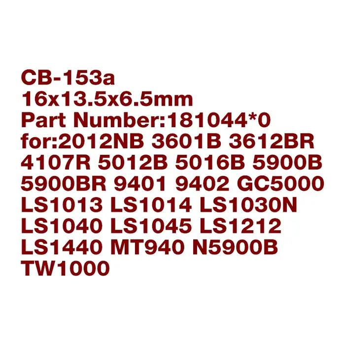 Brosse en carbone CB153 CB-153A