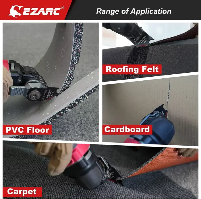Lame de couteau oscillante multi-outils EZARC, 3 lames de scie multi-outils pour couper les matériau