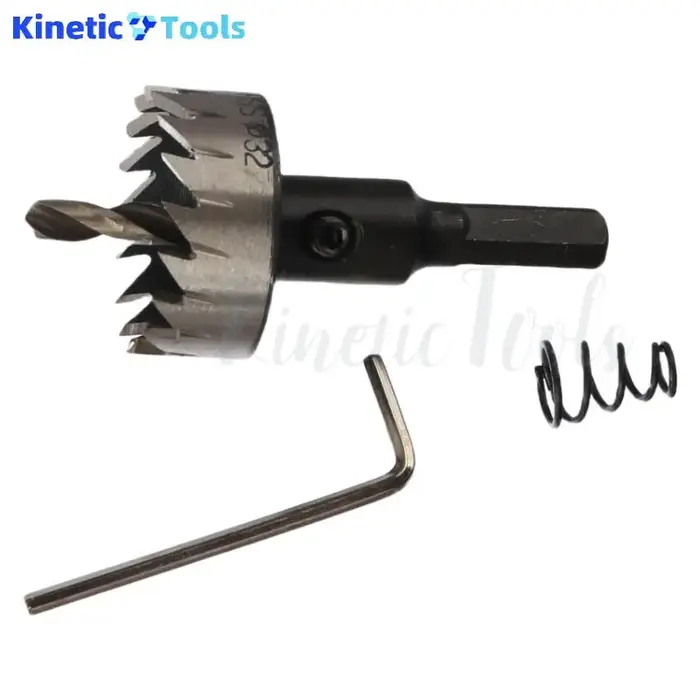 Scie cloche HSS 32mm Cobalt acier rapide M35 ensemble d'outils