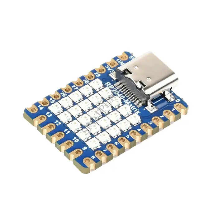Carte de développement Raspberry Pi RP2040-Matrix 5 × 5 RP2040 RGB LED matrice basée sur le processeur double cœur