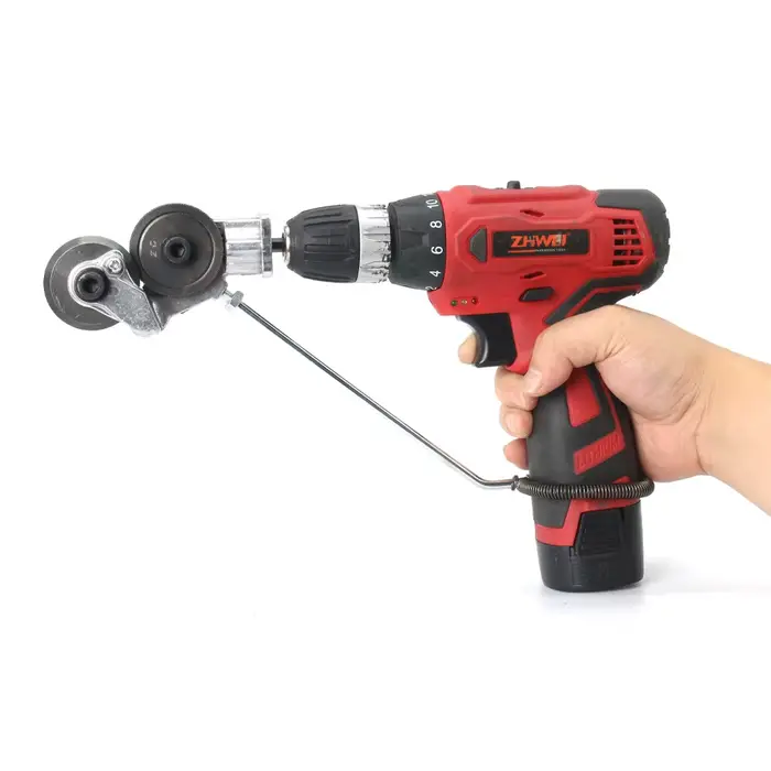 Nouvel accessoire de perceuse électrique pour la découpe de tôles