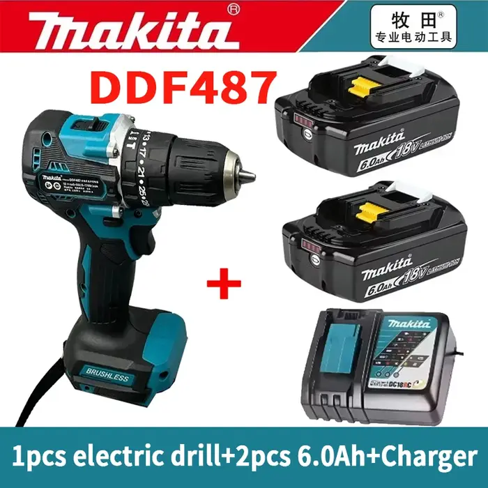 Perceuse à percussion sans fil Makita DDF487 10 mm