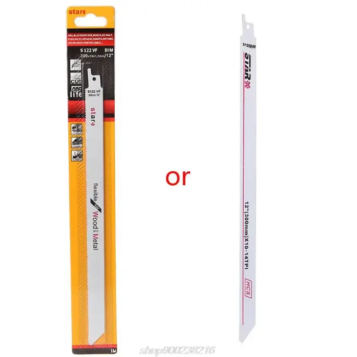 Lame de scie en acier à haute teneur en carbone S122VF, 300mm, 12 ", Flexible et efficace pour la co