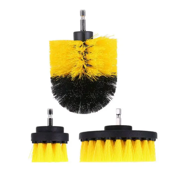 Kit de brosses de nettoyage électriques pour perceuse, brosses en nylon pour tapis, verre, pneus de