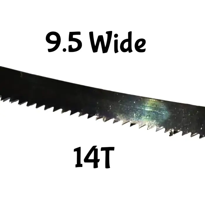 Lame pour le travail du bois 9.5 WideX6T 10T 14T longueur 1511 2490 1750 1400mm scie à ruban pour couper